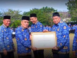 Wabup Ardani Pimpin Apel Gabungan 2026 dan Serahkan Piagam Adhi Manawa Nugraha Pratama