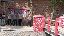 Kapolsek Cicalengka Cek Progres Jembatan Merah Putih, Pengerjaan Masuki Tahap Pengecatan