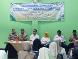 Jamin Pemilihan BPD Kondusif, Bhabinkamtibmas Desa Pananjung Sampaikan Imbauan Kamtibmas
