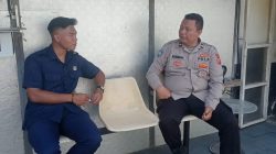 Bhabinkamtibmas Kelurahan Pasawahan Sambangi Satpam PT Cendo, Sampaikan Himbauan Kamtibmas