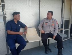 Bhabinkamtibmas Kelurahan Pasawahan Sambangi Satpam PT Cendo, Sampaikan Himbauan Kamtibmas