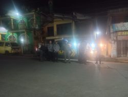 Turunkan Angka Kriminalitas Malam Hari : Anggota Piket Fungsi Polsek Pacet Polresta Bandung Menggelar Patroli