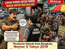 Satpol PP Kota Bengkulu Tegaskan Larangan Penyalahgunaan Lahan Parkir Untuk Berjualan,