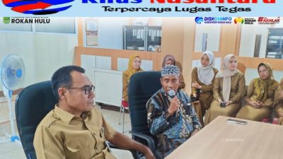 Penuh Haru, Diskominfo Rohul Lepas H. Agus Salim Purna Bakti