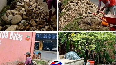 Aneh,Proyek Drainase Pakai Uang Daerah,Diduga Tak Ada Papan Proyek K3 Diabaikan APD Hanya Dipinjamkan Sebentar,