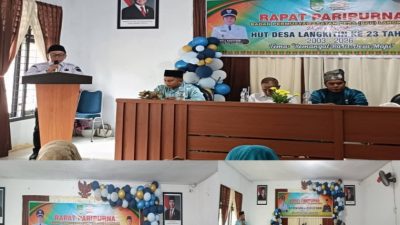 Rapat Paripurna HUT Desa Langkitin ke-23: BPD dan Pemdes Tegaskan “Semangat Baru, Desa Maju”.