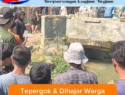 Terpergok & Ketakutan Di Hajar Warga Maling Motor Nekat Mencubrkan Diri Ke Sungai