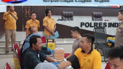 Polres Indramayu Gelar Donor Darah Wujud Nyata Polri Untuk Masyarakat Terkumpul Puluhan Labu