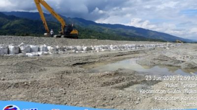 Normalisasi Sungai Batang Merao Skala Besar Senilai Rp21 Miliar Tuai Apresiasi, Tokoh Masyarakat: Lindungi Permukiman dan Sawah Warga