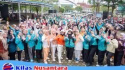 TP PKK Kabupaten Musi Banyuasin Gelar Senam Bugar Bersama dan Pelayanan Kesehatan Gratis