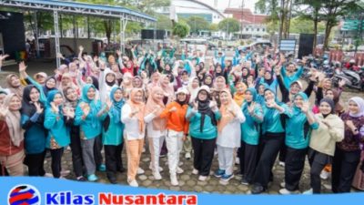 TP PKK Kabupaten Musi Banyuasin Gelar Senam Bugar Bersama dan Pelayanan Kesehatan Gratis