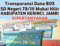 SD Negeri 78/III Mukai Hilir Disorot, Guru dan Wali Murid Keluhkan Transparansi Dana BOS