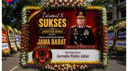 Jurnalis Polda Jabar Kirim Karangan Bunga, Beri Ucapan Selamat atas Jabatan Baru Kapolda Jawa Barat Irjen Pol. Dr. Pipit Rismanto