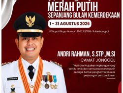 Sambut HUT RI Ke-81, Camat Jonggol Ajak Masyarakat Kibarkan Merah Putih Sepanjang Agustus