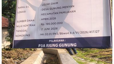 Warga dan Petani Desa Gunung Menyan Sambut Gembira Pembangunan Irigasi P3-TGAI