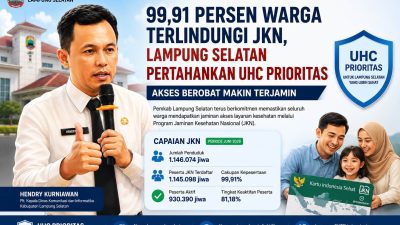 Akses Berobat Kian Terjamin, 99,91 Persen Warga Lampung Selatan Terlindungi JKN