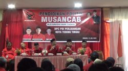 DPC PDI Perjuangan Kota Tebing Tinggi Gelar Pendidikan Politik di Musancab 2026