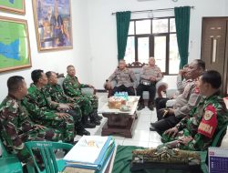 Bentuk Sinergitas, Polsek Baleendah Silaturahmi ke Koramil Baleendah 2417