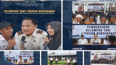 Lapas Pasir Pengaraian Bentuk Kelompok Tani “L’Pasian Bersahabat” sebagai Wadah Pembinaan Kemandirian Warga Binaan
