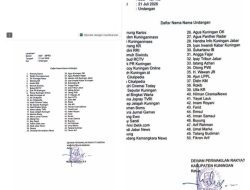 Surat Undangan DPRD Kuningan  Famili Gatering Kepada Insan Pers Terkesan Politik BELAH BAMBU