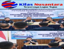 Kakanwil Ditjenpas Riau Tinjau Lapas Pasir Pengaraian, Tekankan Disiplin dan Zero HALINAR