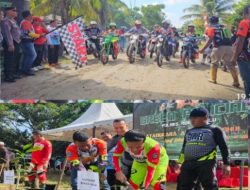 224 Rider Ramaikan Bhayangkara Adventure Rohul 3 Trabas, Polres Rokan Hulu Gaungkan Green Policing dan Pencegahan Karhutla