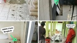 Revitalisasi SMKN 2 DAN SMKN 4 Kota Bengkulu Disorot..!!Diduga Pemasangan Granit di Atas Keramik Lama Menggunakan Adukan Semen Biasa Kualitas Dipertanyakan.