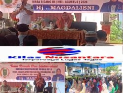 Reses DPRD Provinsi Riau Hj. Magdalisni, Serap Aspirasi Warga Desa Teluk Aur Kecamatan Rambah Samo