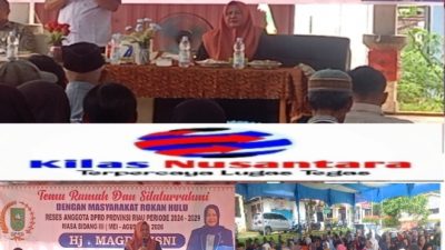 Reses DPRD Provinsi Riau Hj. Magdalisni, Serap Aspirasi Warga Desa Teluk Aur Kecamatan Rambah Samo