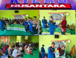 Sambut Hari Kemerdekaan, Ditpolairud Polda Riau Salurkan Bantuan Beras, Bendera Merah Putih hingga Bibit Pohon di Rokan Hilir melalui program JALUR