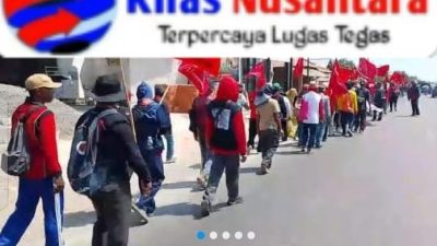 Tagih Janji Pemerintah yang tak Kunjung Terealisasi Ratusan Petani Melakukan Long March dari Indramayu Ke Istana Jakarta