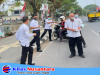 Cegah Dampak Kabut Asap, BKPSDM Muba Bagikan Masker ke Masyarakat