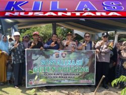 Gaungkan “Green Policing”, Kapolsek Kunto Darussalam Gandeng Anggota DPRD Riau Tanam Pohon Aren dan Kelengkeng