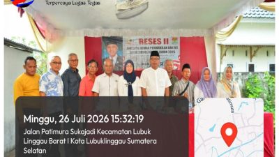 Aksi Optimis Menyerap Aspirasi Warga Dapil, Ketua Komisi III DPRD Lubuklinggau “Wansari”Kembali Gelar Reses Di tahun 2026.