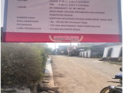 Warga Pasirtanjung Sambut Hangat Sudah Adanya Pembangunan Drainase Jalan Desa