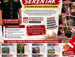 Sambut HUT RI ke-81, FPK Kabupaten Bogor Gelar Gerakan Pembagian Bendera Merah Putih Serentak