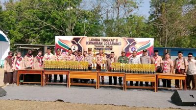 Suasana Semangat dan Antusiasme Mewarnai Pembukaan Lomba Tingkat II (LT II) Kwartir Ranting (Kwarran) Losarang
