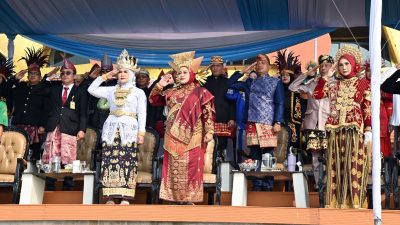 Usai Merah Putih Diturunkan, Warna Budaya Nusantara Menghiasi Menara Siger