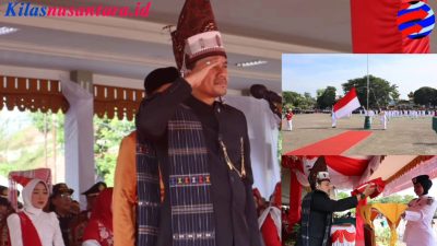 Wali Kota Tebing Tinggi Pimpin Upacara Peringatan HUT Ke-81 Kemerdekaan RI Di Lapangan Merdeka