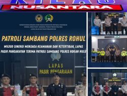 Wujud Sinergi Menjaga Keamanan dan Ketertiban, Lapas Pasir Pengaraian Terima Patroli Sambang Polres Rokan Hulu