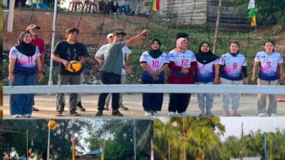 Semarak HUT RI Ke-81, Pemdes Teluk Aur Gelar Turnamen Bola Voli Antar RT, Pererat Kebersamaan Warga