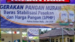 Ringankan Beban Warga, Polsek Rambah Samo Gelar Gerakan Pangan Murah Beras SPHP