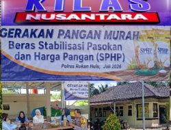 Ringankan Beban Warga, Polsek Rambah Samo Gelar Gerakan Pangan Murah Beras SPHP