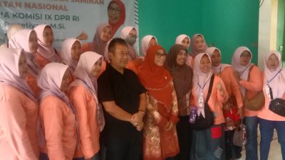 Sosialisasi Program Jaminan Kesehatan Nasional  Bersama Komisi 1X DPRI Dr. Hj. Netty Prasetiyani, M.SI  di desa Sampiran Kecamatan Talun Kabupaten Cirebon