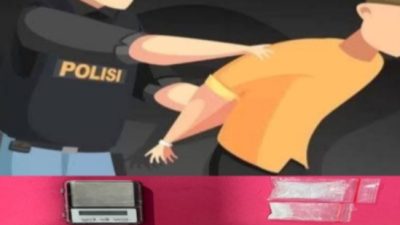 Polsek Ujung Batu Tangkap Pengedar Narkotika di Sebuah Rumah Kontrakan, Sita Lima Paket Sabu Siap Edar