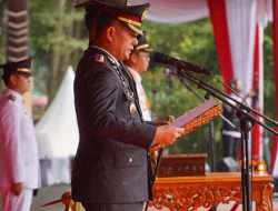 Kapolresta Bandung Hadiri Upacara HUT ke-81 RI di Lapangan Upakarti