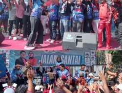 Agus Setiawan Bersama Ratih Damayanti Menggelar Jalan Sehat Dalam Rangka Memeriahkan HUT RI ke-81 yang Diikuti Ikuti Oleh Ribuan Peserta