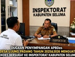 Sekdes Ujung Padang Laporkan Dugaan Kejanggalan Keuangan APBDes Tahun 2025-2026,Minta Audit Khusus ke Inspektorat Seluma,