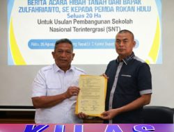 Aksi Nyata! Kades Sontang Zulfahrianto Hibahkan 20 Hektare Tanah untuk Pembangunan Sekolah Nasional Terintegrasi di Rohul