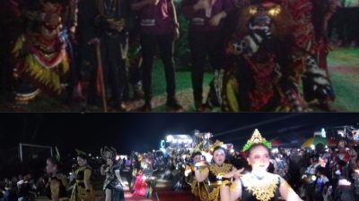 Tari Gunung Tumpang Pitu Yang Dibawakan Pemuda Kampung Anggur Memukau Ribuan Penonton di Karnaval Desa Sumbersuko